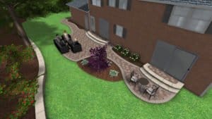 3D Backyard Patio Design