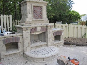 Built-in Outdoor Fireplace Menomonee Falls, WI