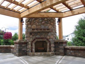 Outdoor Custom Fireplace Franklin, WI