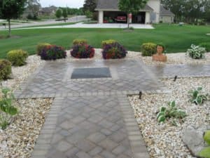 front paver sidewalk