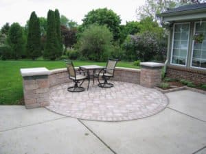 custom circular patio