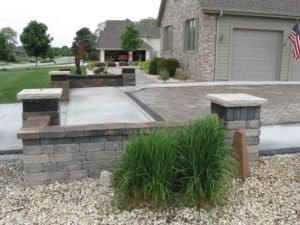 decorative paver driveway